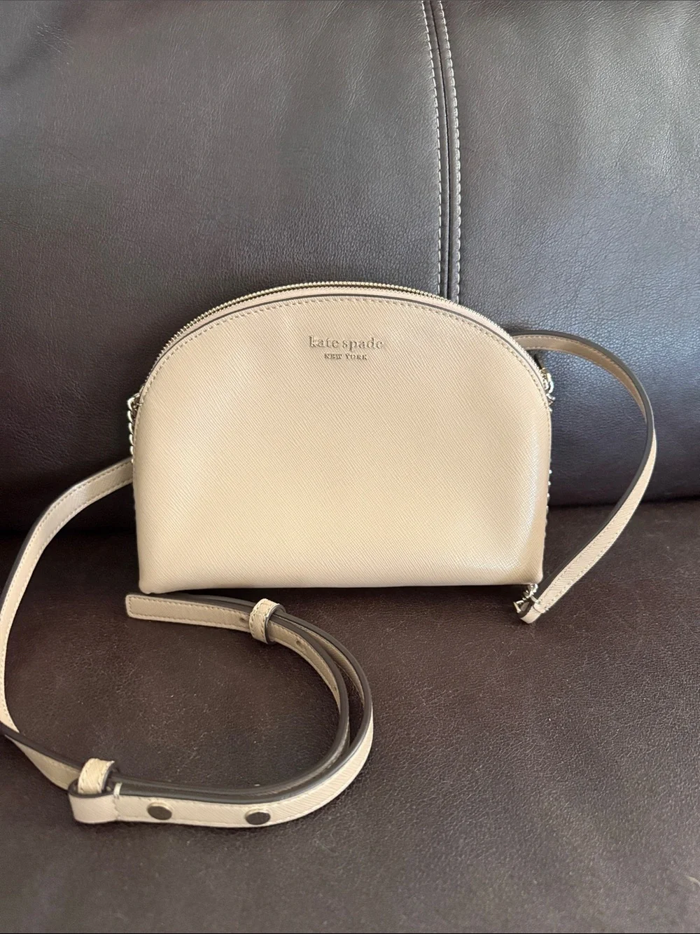 kate spade beige dome crossbody bag